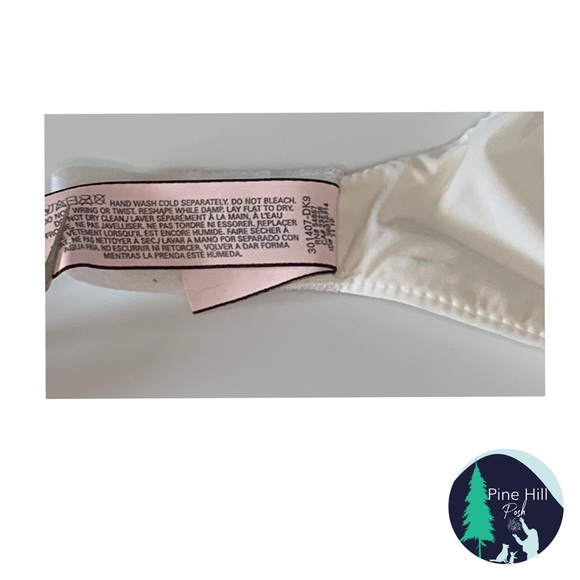 SOLD Victorias Secret Demi Bra Size 36D White Lined T-Shirt Bra - Picture 5 of 7